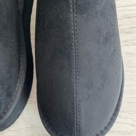 PAWZ Black Women's Platform Warm Comfortable Slippers Houseshoes Slides 8 - Picture 7 of 7